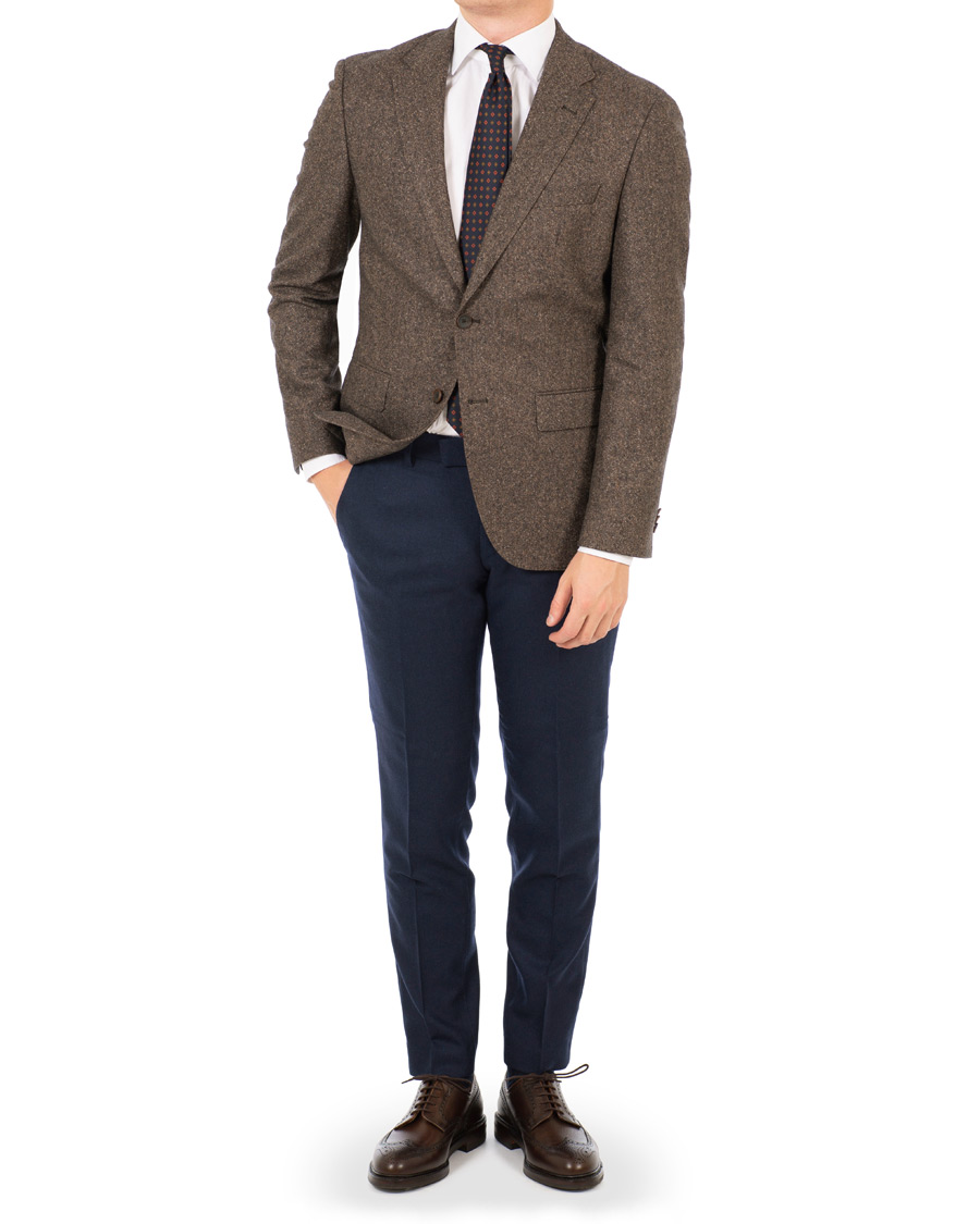 Herre | Bukser | Tiger of Sweden | Tordon Flannel Trousers Navy