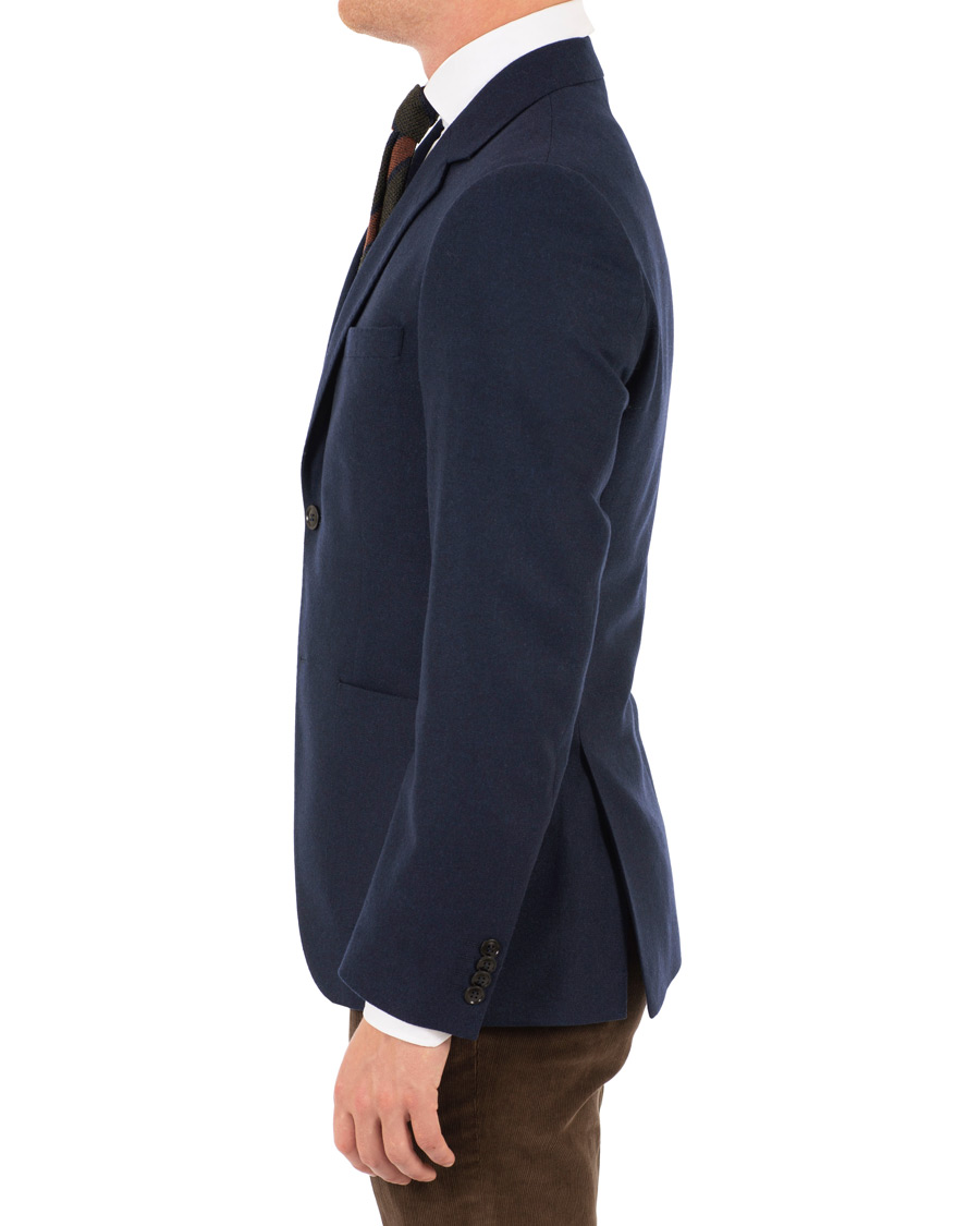 Herre | Blazere & jakker | Tiger of Sweden | Jamot Flannel Patch Pocket Blazer Navy