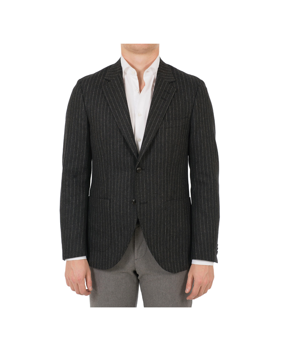 Herre | Blazere & jakker | Tiger of Sweden | Jamot Pinstripe Patch Pocket Blazer Dark Grey
