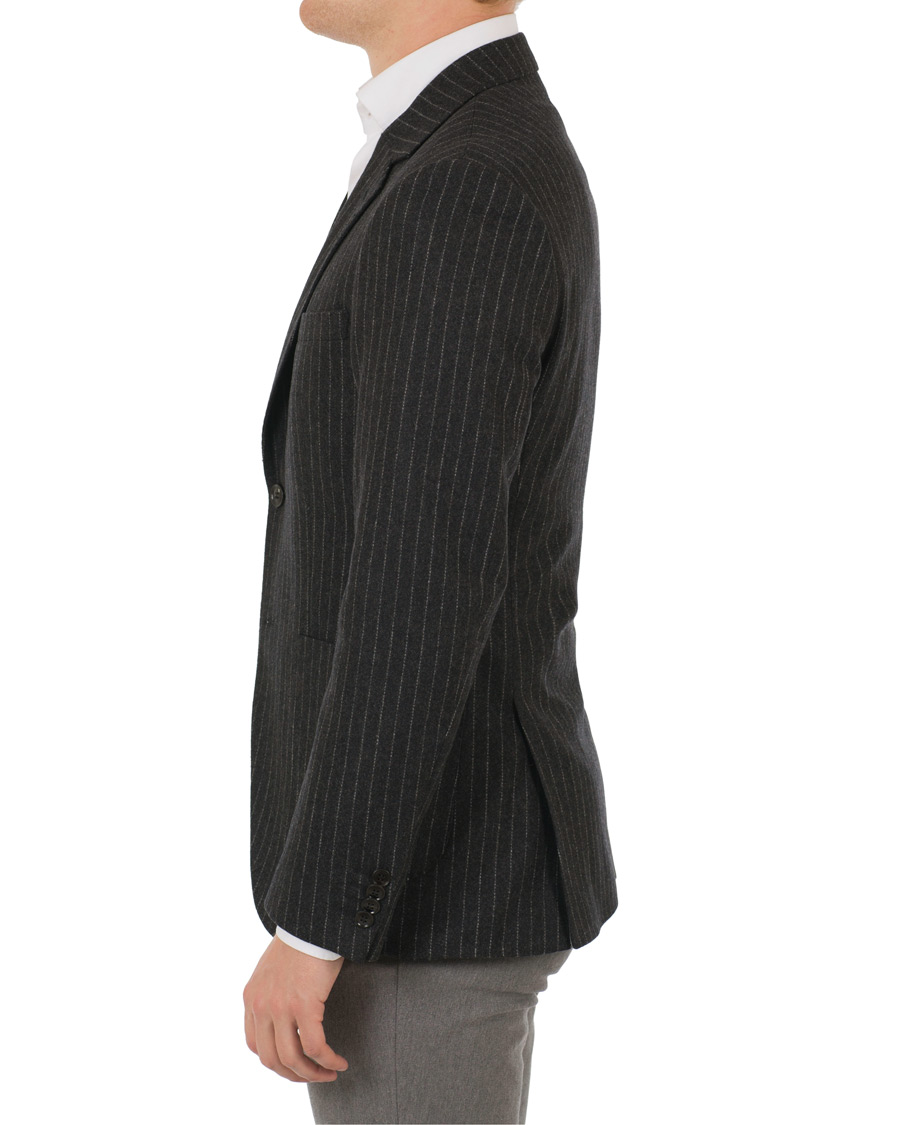 Herre | Blazere & jakker | Tiger of Sweden | Jamot Pinstripe Patch Pocket Blazer Dark Grey