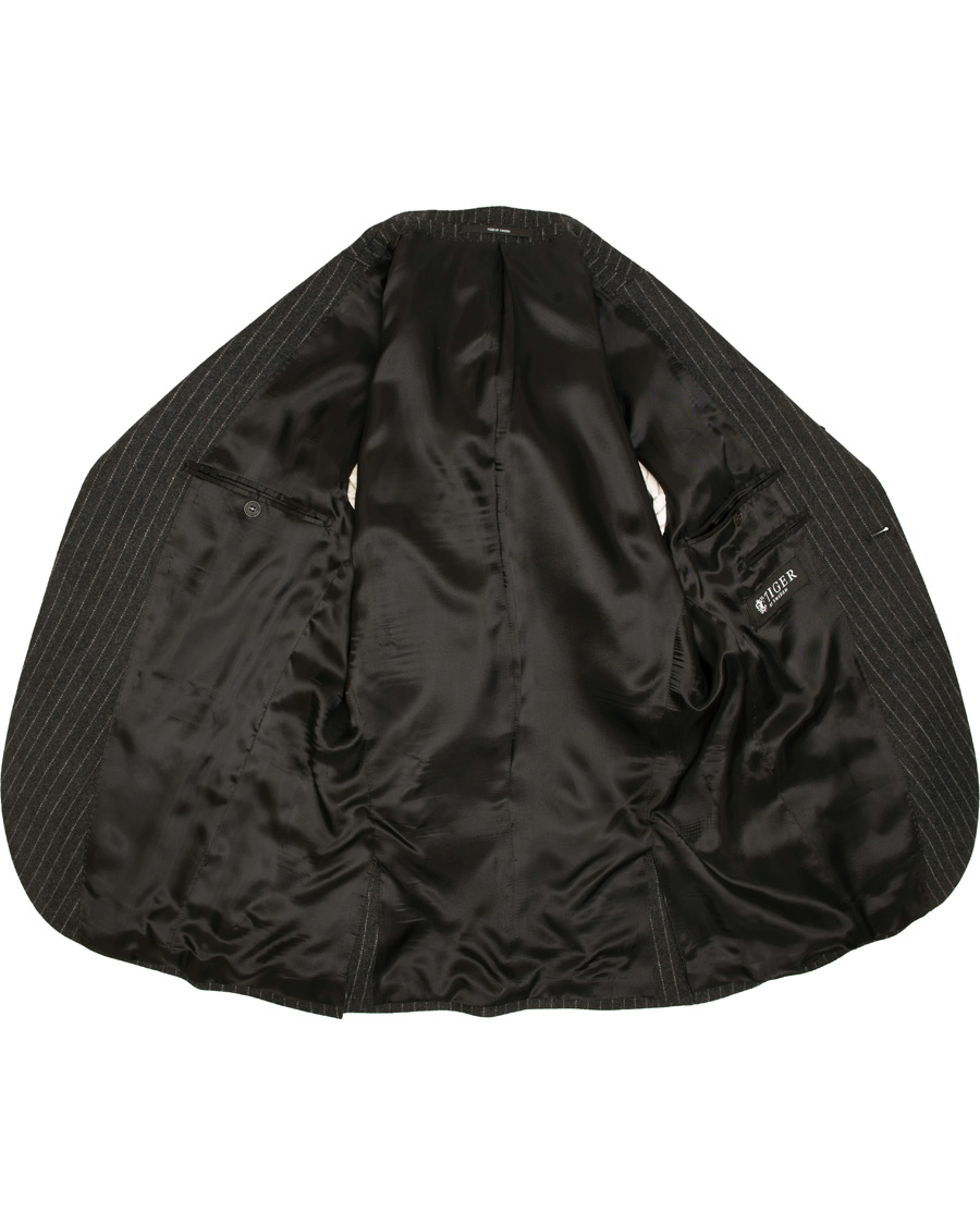 Herre | Blazere & jakker | Tiger of Sweden | Jamot Pinstripe Patch Pocket Blazer Dark Grey