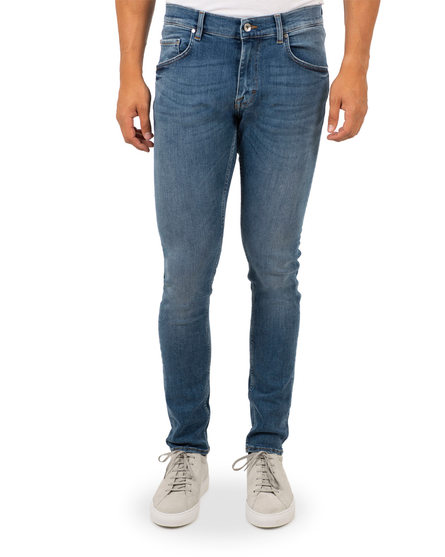 Herre | Jeans | Tiger of Sweden Jeans | Slim Finer Stretch Jeans Light Blue