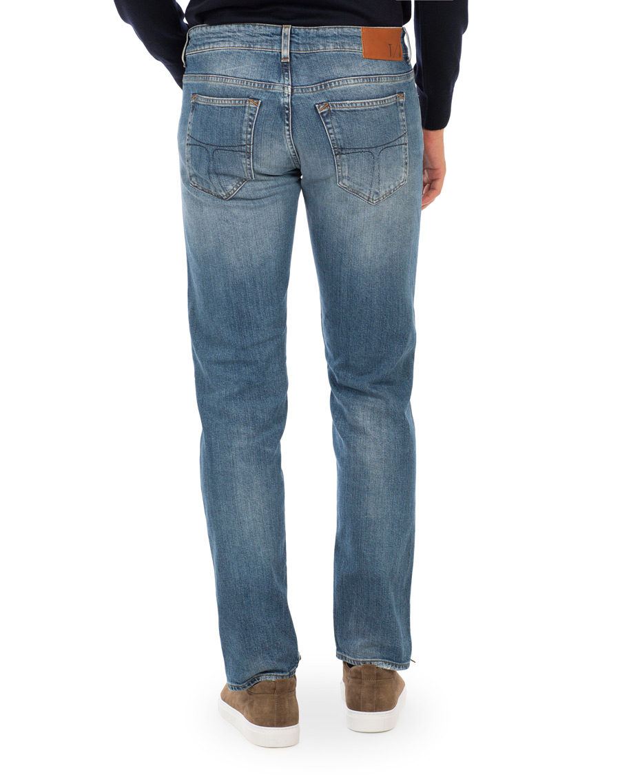 Herre | Jeans | Tiger of Sweden Jeans | Straight Lone Stretch Jeans Mid Blue