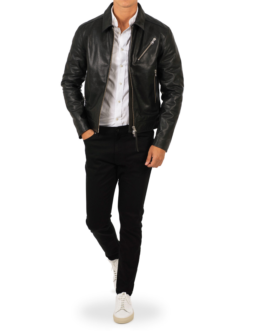 Herre | Jakker | Tiger of Sweden Jeans | Tracker Leather Jacket Black