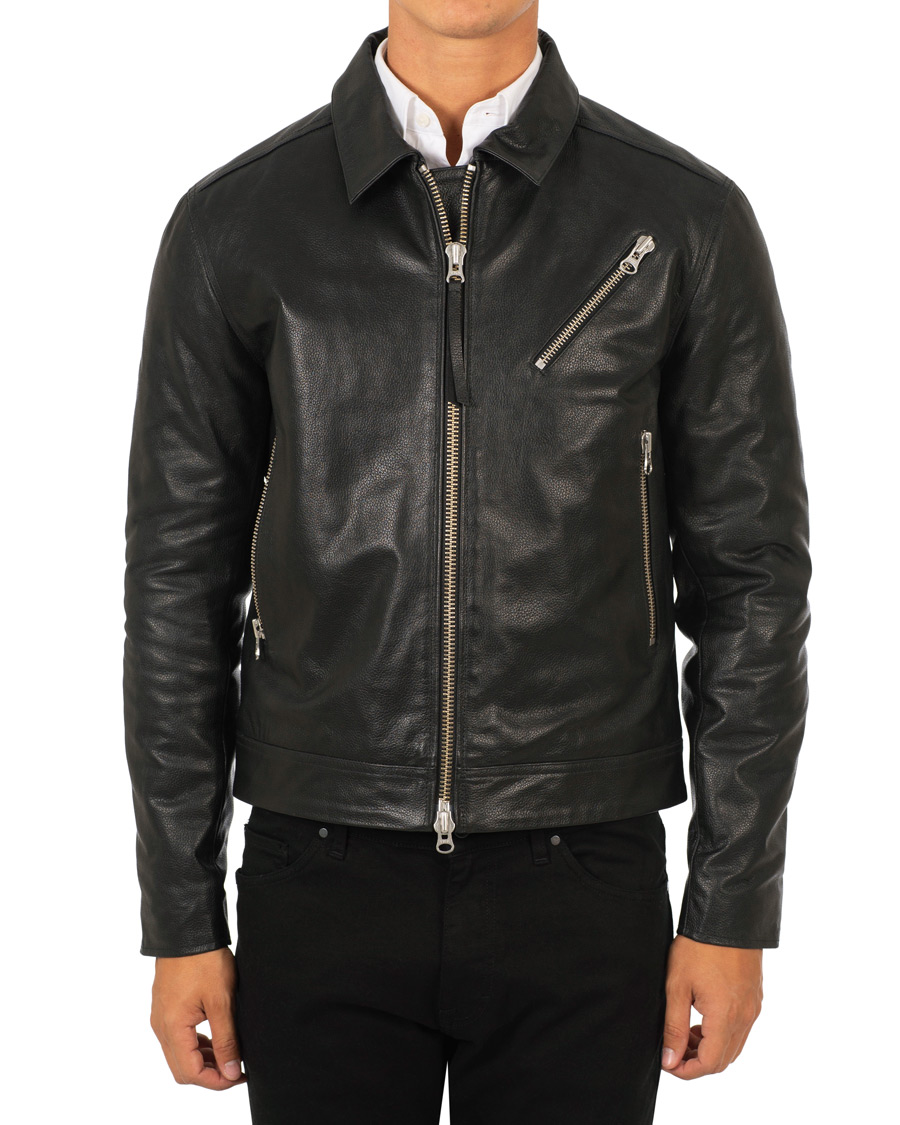 Herre | Jakker | Tiger of Sweden Jeans | Tracker Leather Jacket Black