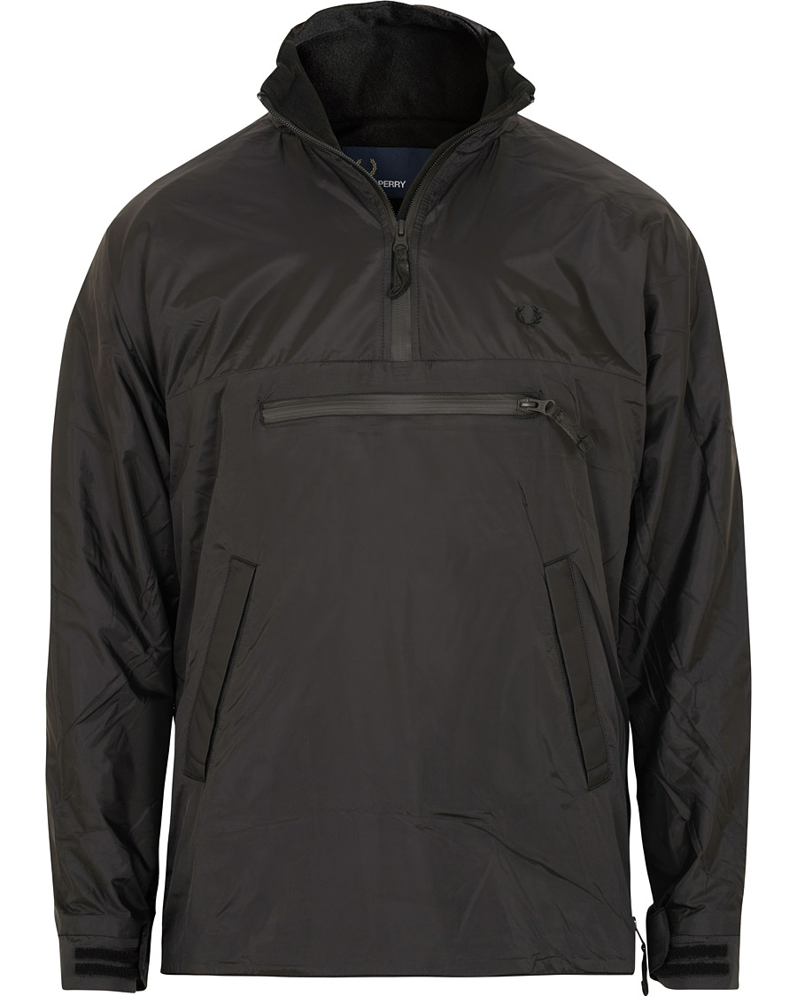 Herre | Jakker | Fred Perry | Half Zip Hooded Jacket Black