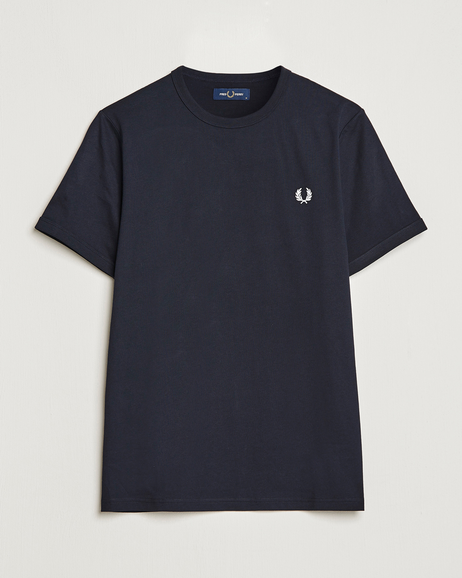 Herr |  | Fred Perry | Ringer Crew Neck Tee Navy