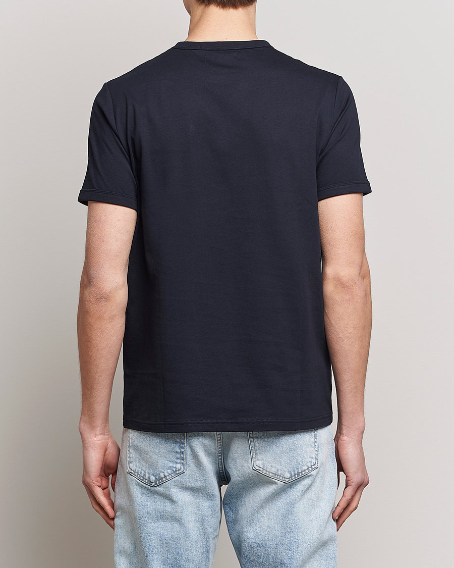 Herre | T-Shirts | Fred Perry | Ringer Crew Neck Tee Navy