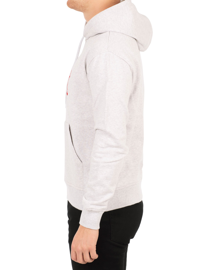Herre | Trøjer | AMI | Family Flocked Print Hoodie Heather Grey