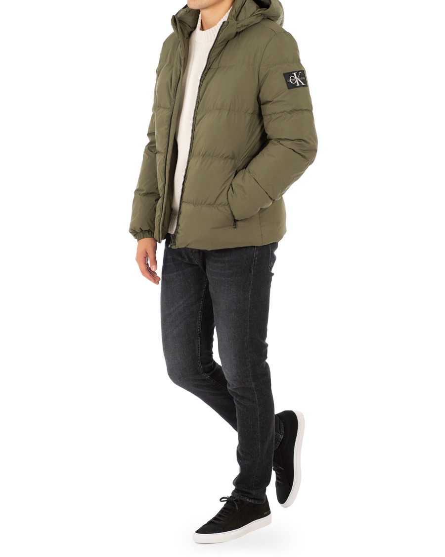 Herre | Jakker | Calvin Klein Jeans | Down Hooded Jacket Grape Leaf