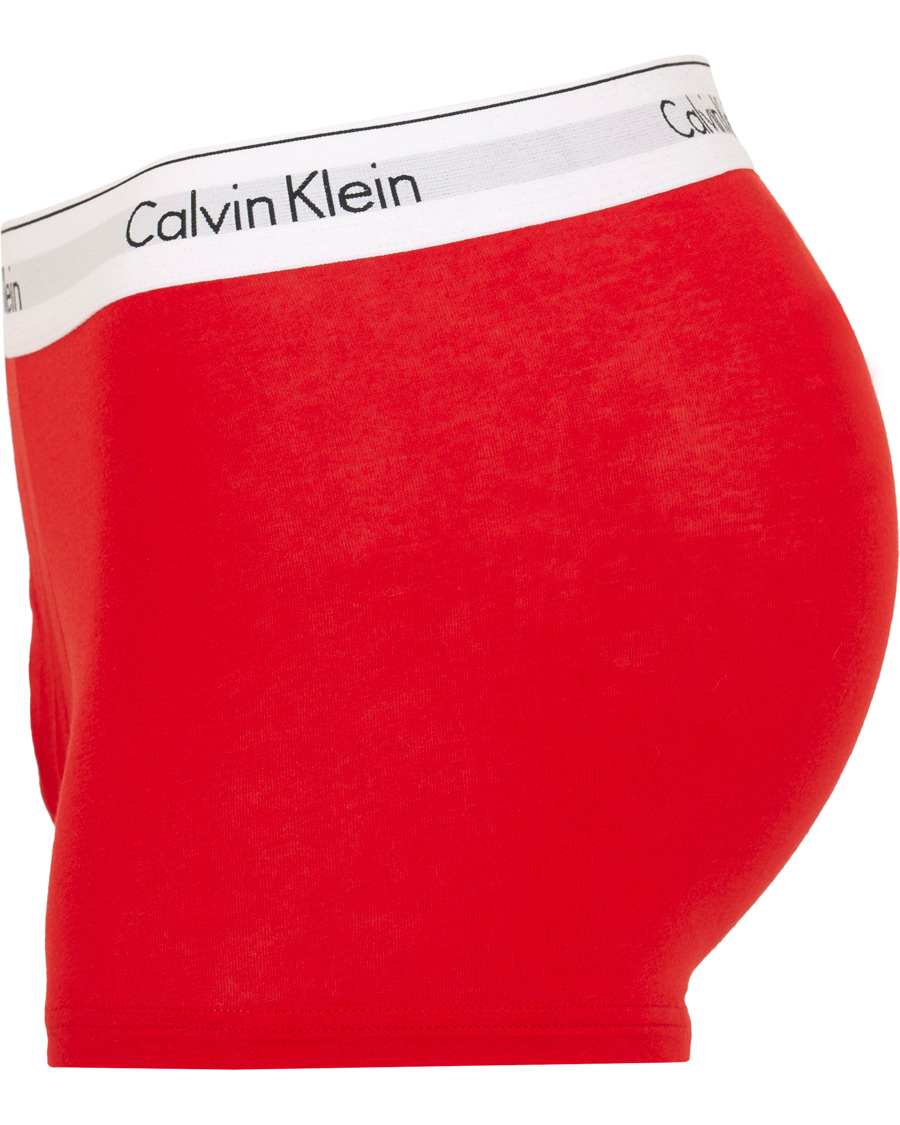 Calvin Klein Modern Cotton Stretch 2 Pack Trunk Red Black CareOfCarl