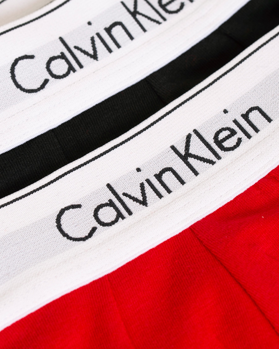 Herre | Undertøj | Calvin Klein | Modern Cotton Stretch 2-Pack Trunk Red/Black