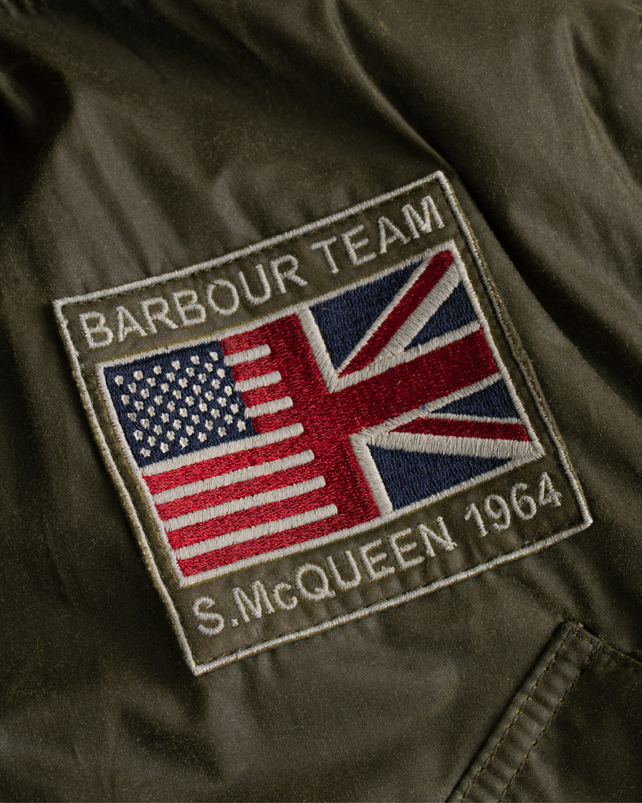 Herre | Jakker | Barbour International | Steve McQueen Joshua Light Weight Wax Jacket Olive