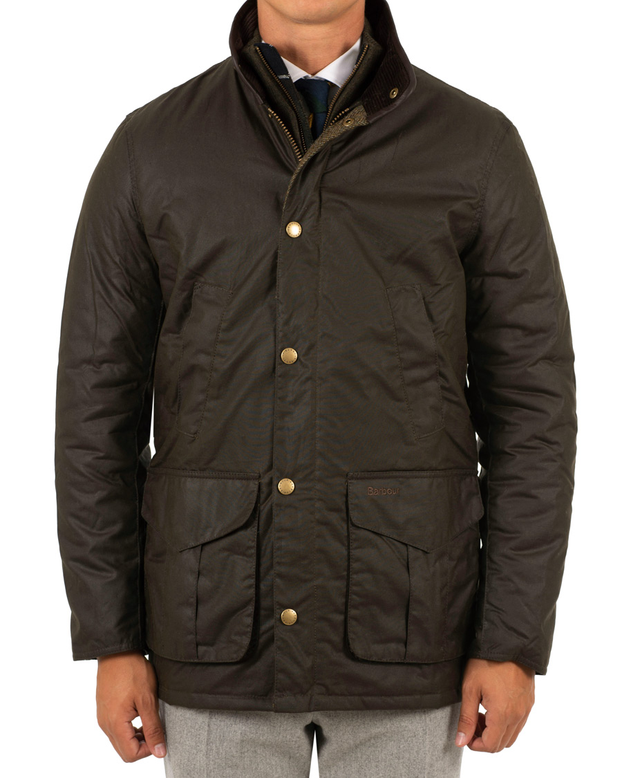 Herre | Jakker | Barbour Lifestyle | Hereford Wax Jacket Olive