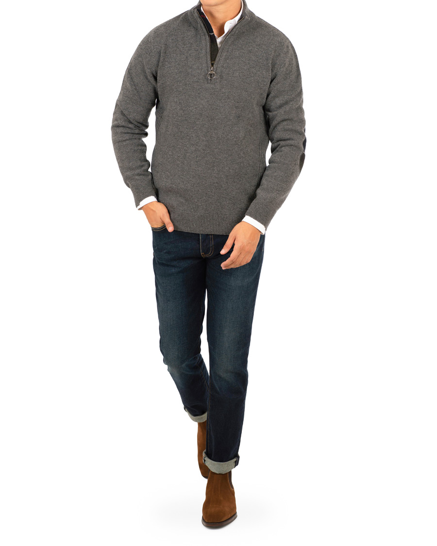 Herre | Trøjer | Barbour Lifestyle | Holden Half Zip Mid Grey Marl