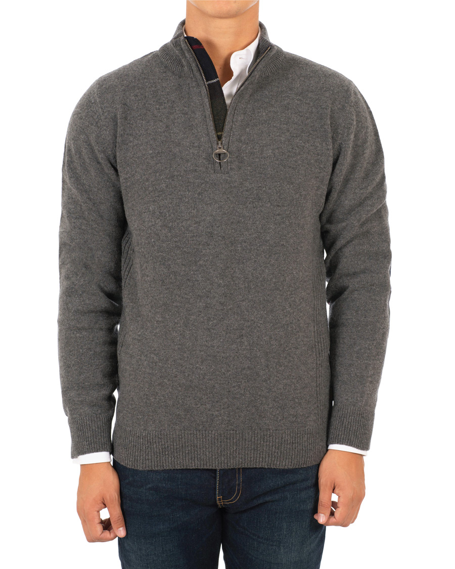 Herre | Trøjer | Barbour Lifestyle | Holden Half Zip Mid Grey Marl
