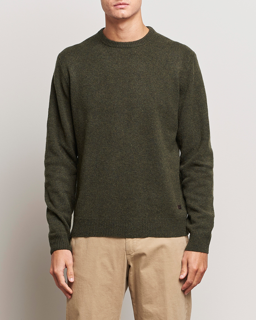 Herre | Pullovers med rund hals | Barbour Lifestyle | Patch Crew Willow Green