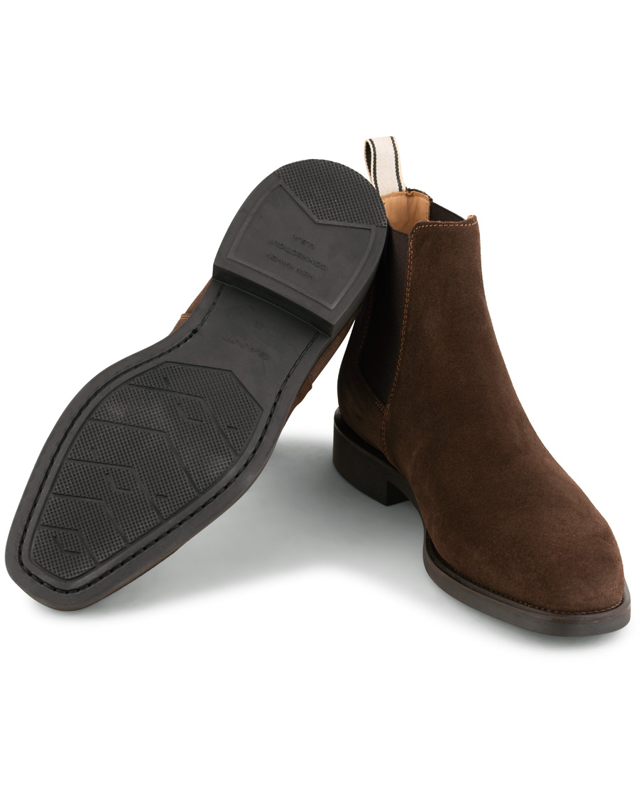 Herre | GANT James Chelsea Boot Dark Brown Suede | GANT | James Chelsea Boot Dark Brown Suede