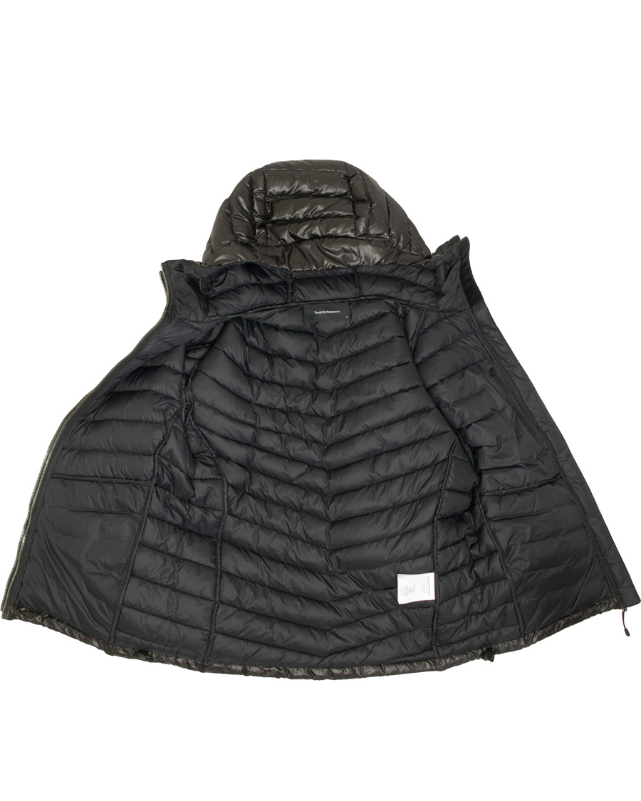 Herre | Jakker | Peak Performance | Ice Down Hooded Jacket Black