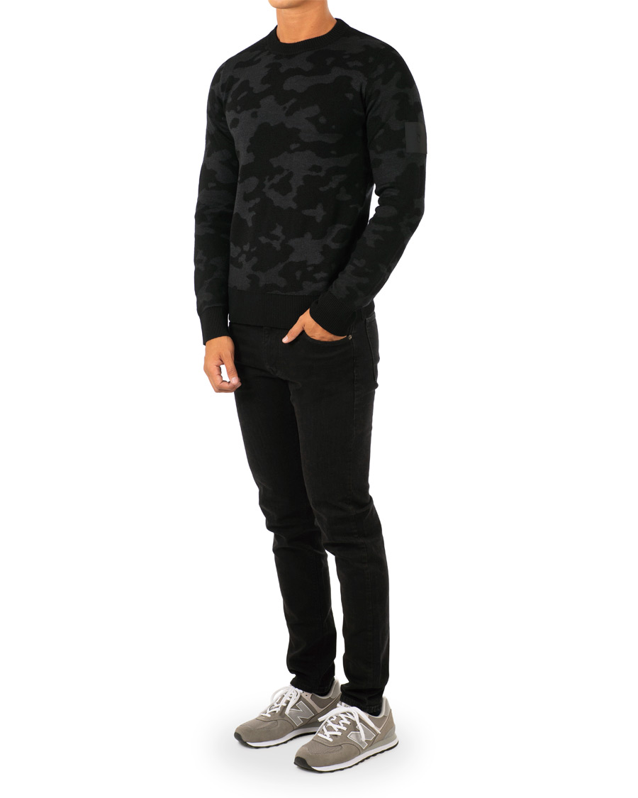 Herre | Trøjer | Peak Performance | Fus Camo Crew Neck Black