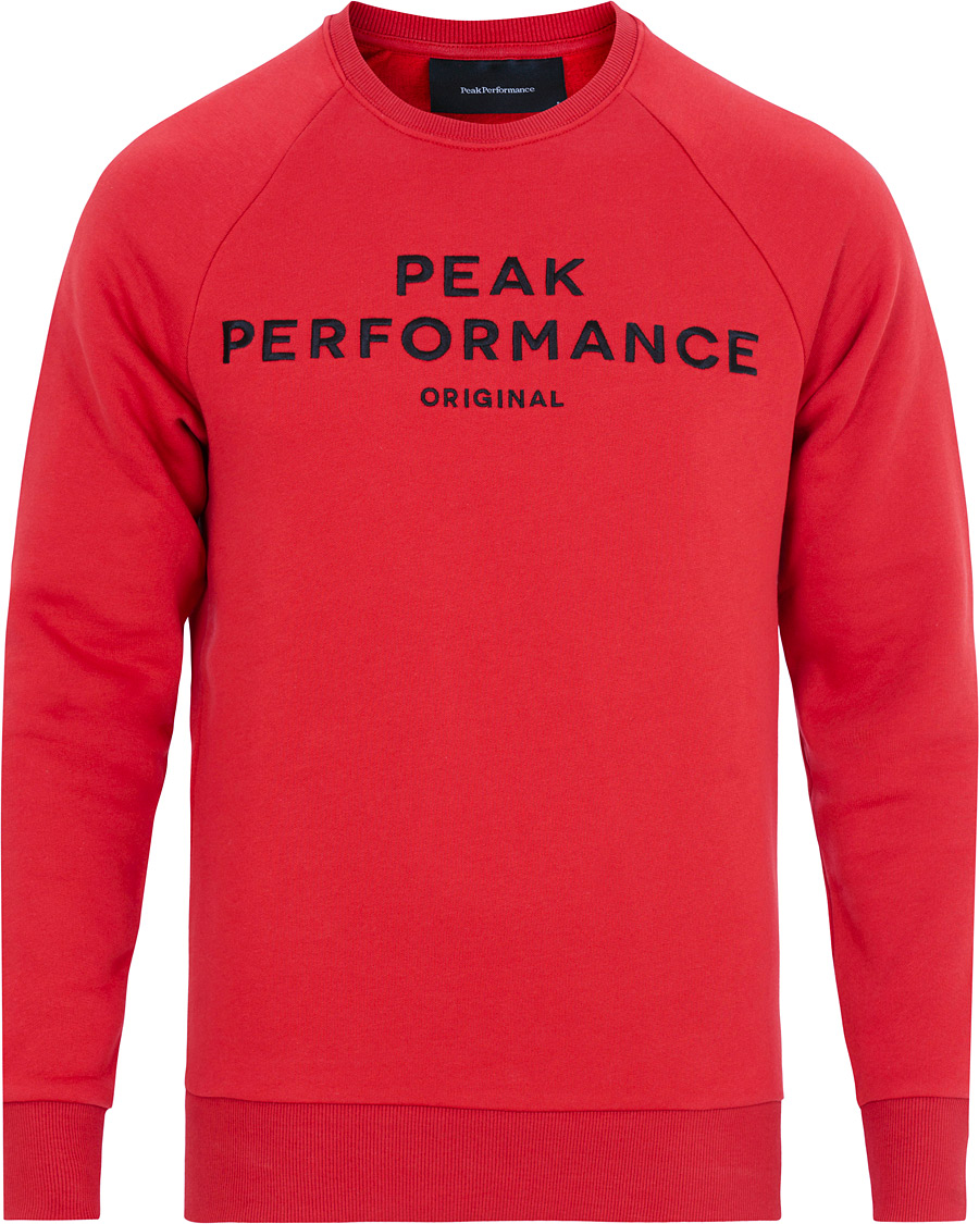 Herre | Trøjer | Peak Performance | Logo Crew Neck Sweatshirt Red