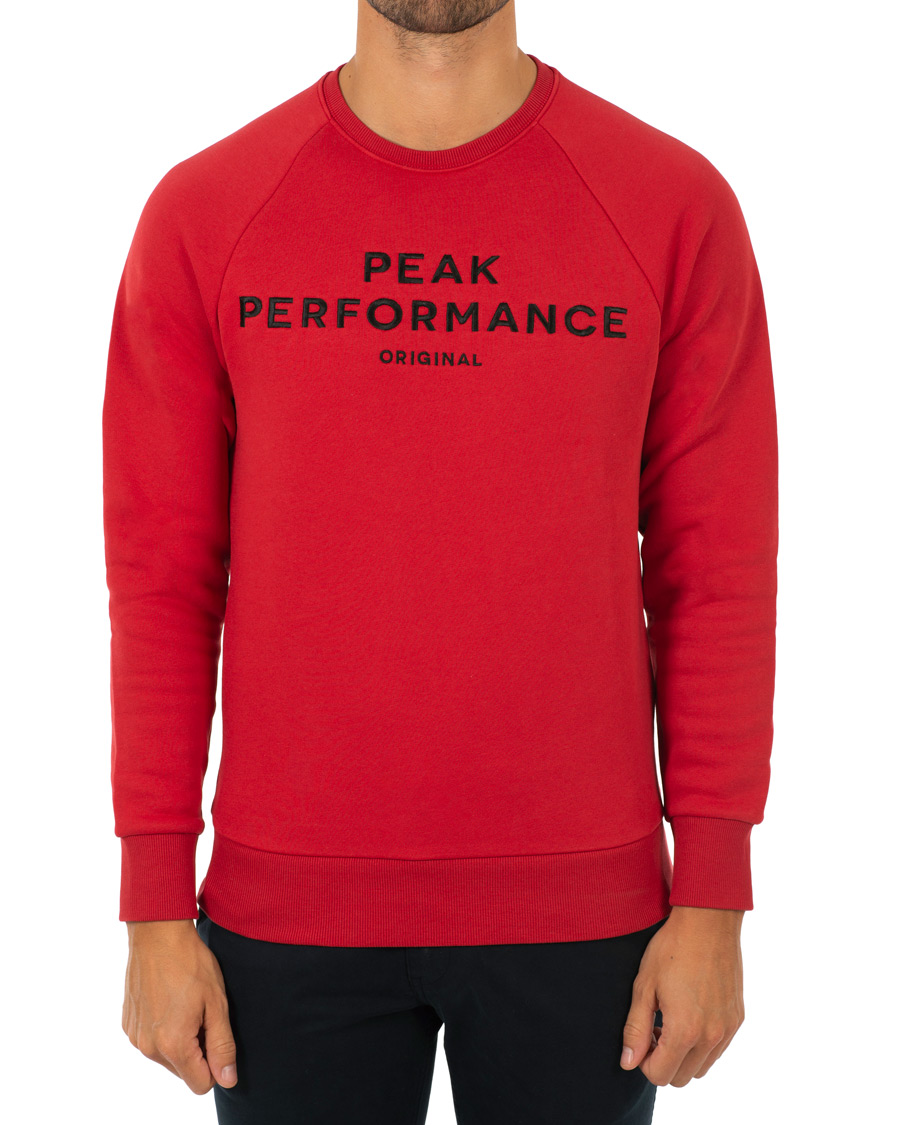 Herre | Trøjer | Peak Performance | Logo Crew Neck Sweatshirt Red