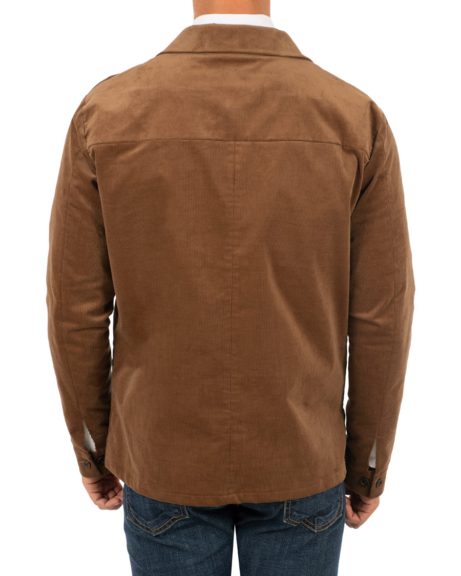 Herre | Jakker | J.Lindeberg | Jason Zip Corduroy Shirt Jacket Bison