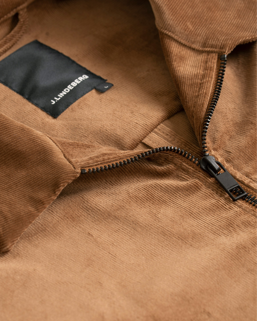 Herre | Jakker | J.Lindeberg | Jason Zip Corduroy Shirt Jacket Bison