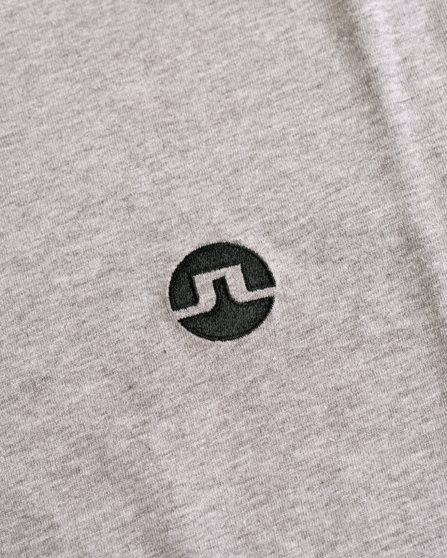 Herre | T-Shirts | J.Lindeberg | Bridge Crew Neck Tee Grey