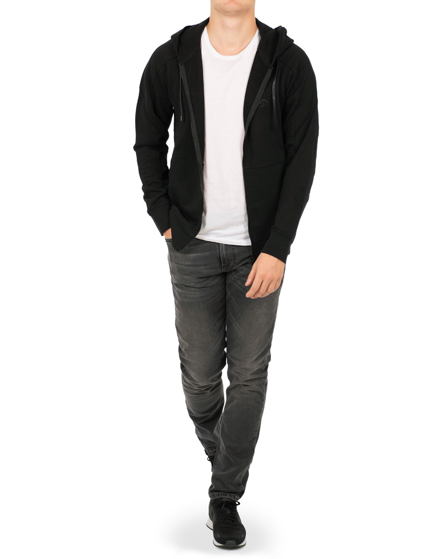 Herre | Trøjer | J.Lindeberg | Throw Full Zip Hoodie Black