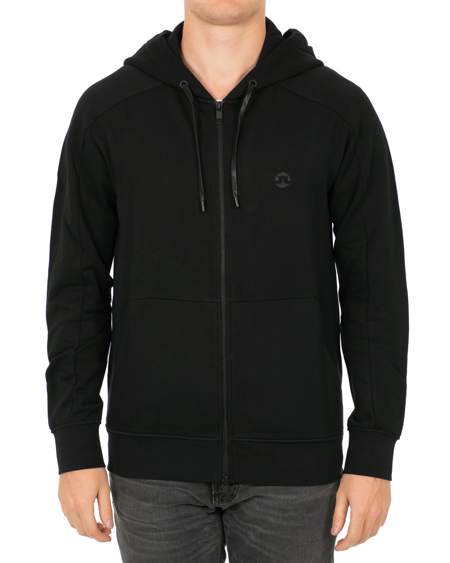 Herre | Trøjer | J.Lindeberg | Throw Full Zip Hoodie Black