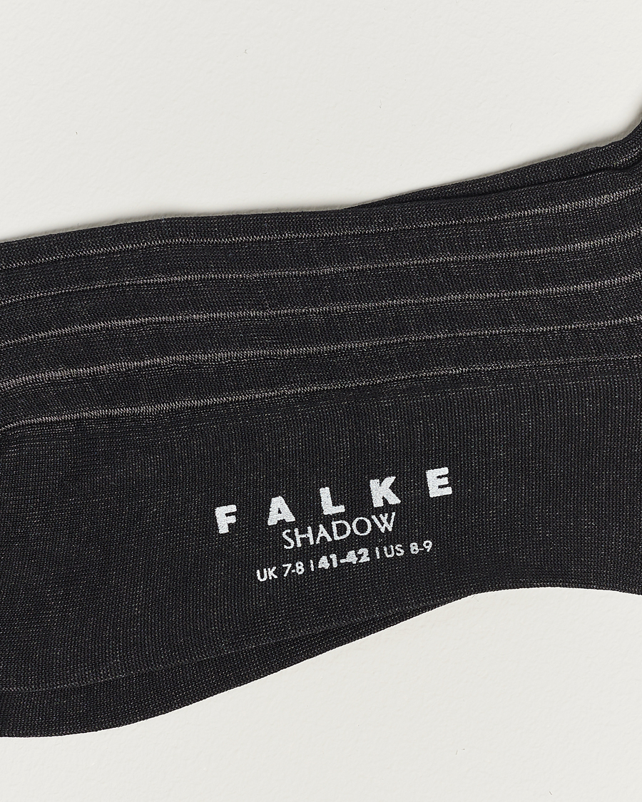 Herre | Almindelige sokker | Falke | Shadow Stripe Sock Grey/White