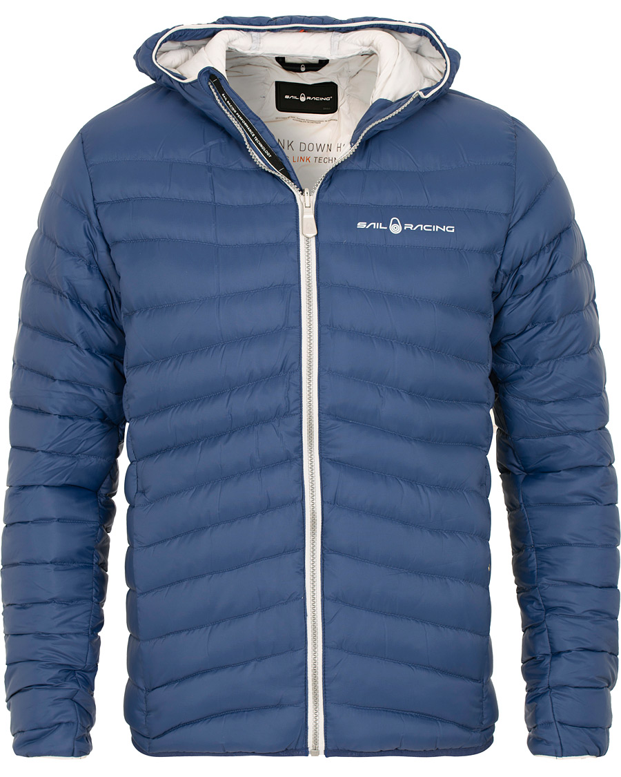 Herre | Jakker | Sail Racing | Link Down Hooded Jacket Storm Blue