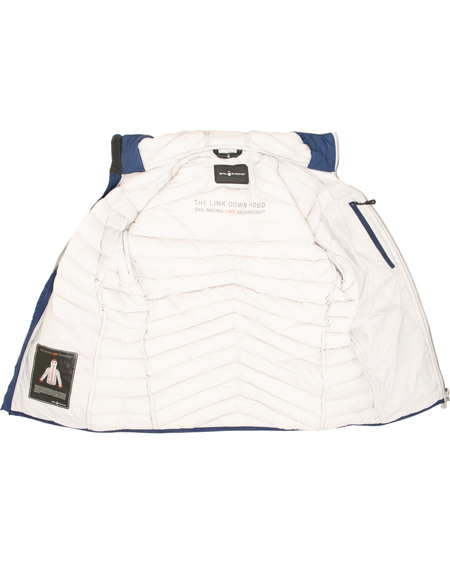 Herre | Jakker | Sail Racing | Link Down Hooded Jacket Storm Blue
