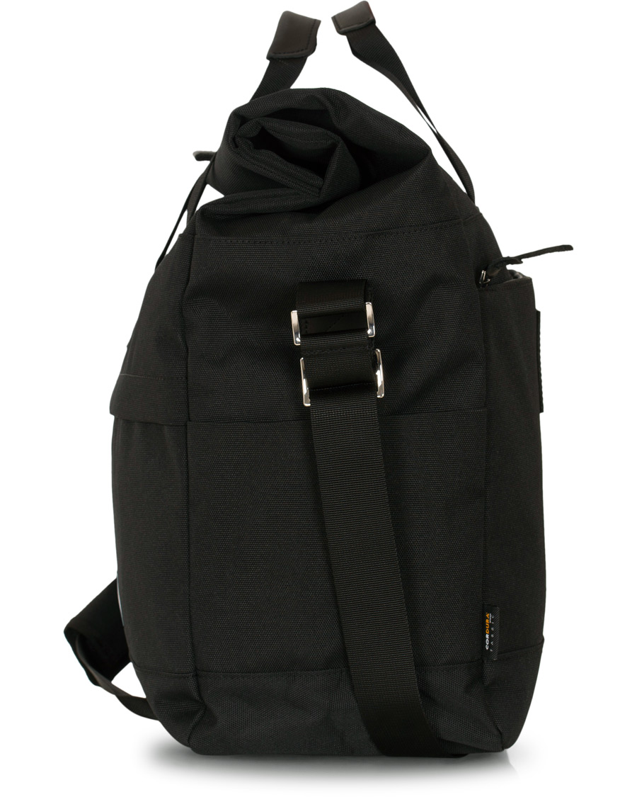 Herre | Tasker | Sandqvist | Tor Cordura Eco Made Roll Top Messenger Bag Black