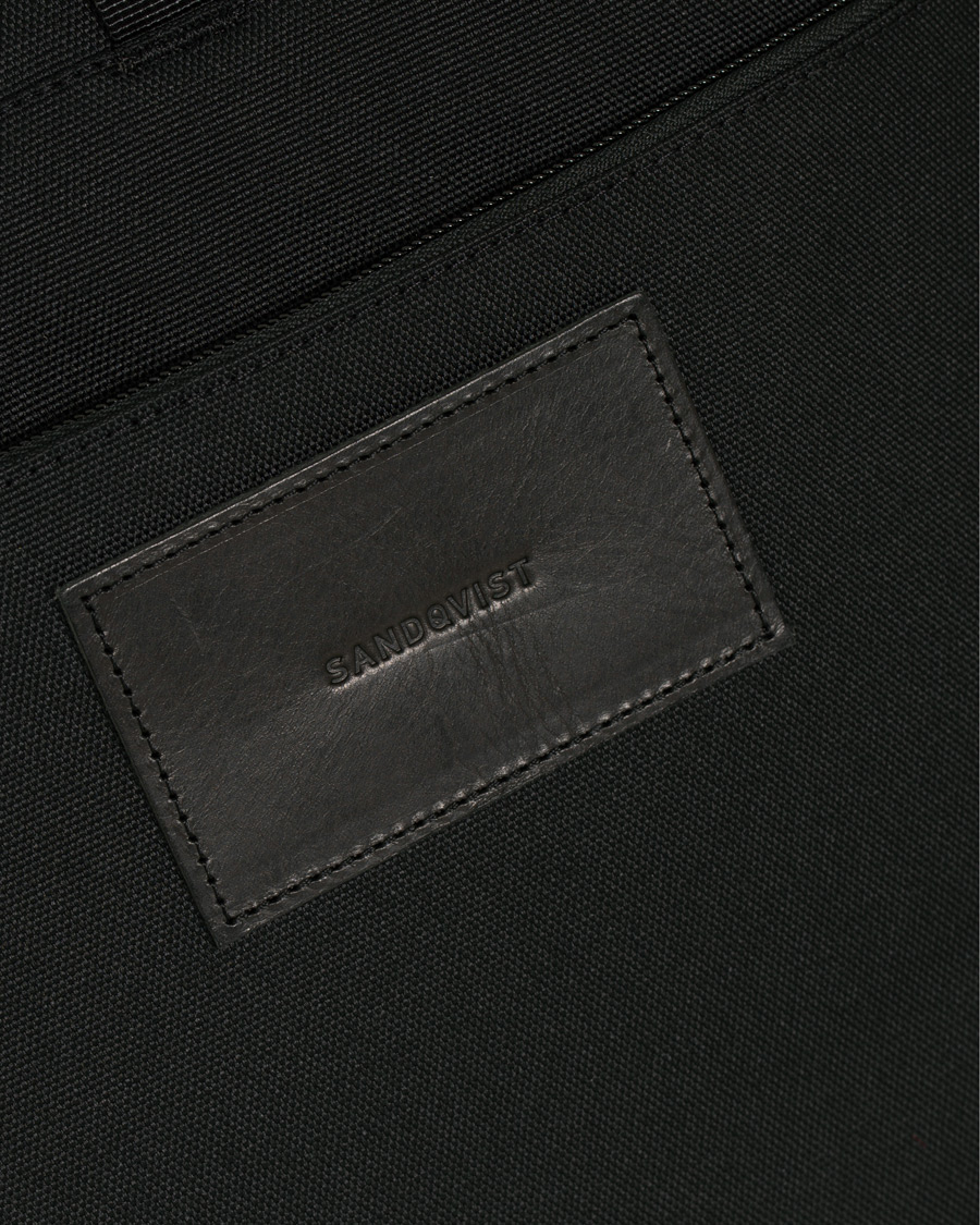 Herre | Tasker | Sandqvist | Tor Cordura Eco Made Roll Top Messenger Bag Black