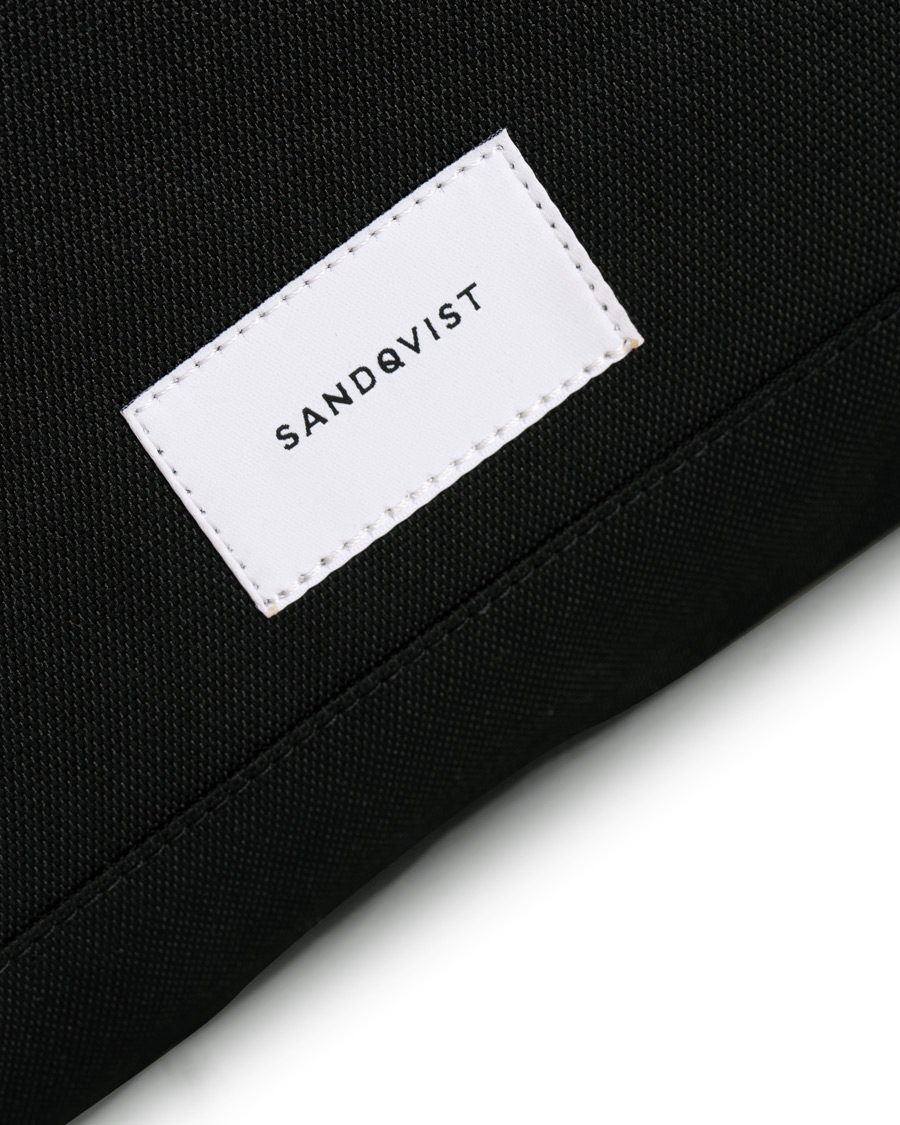 Herre | Tasker | Sandqvist | Tor Cordura Eco Made Roll Top Messenger Bag Black