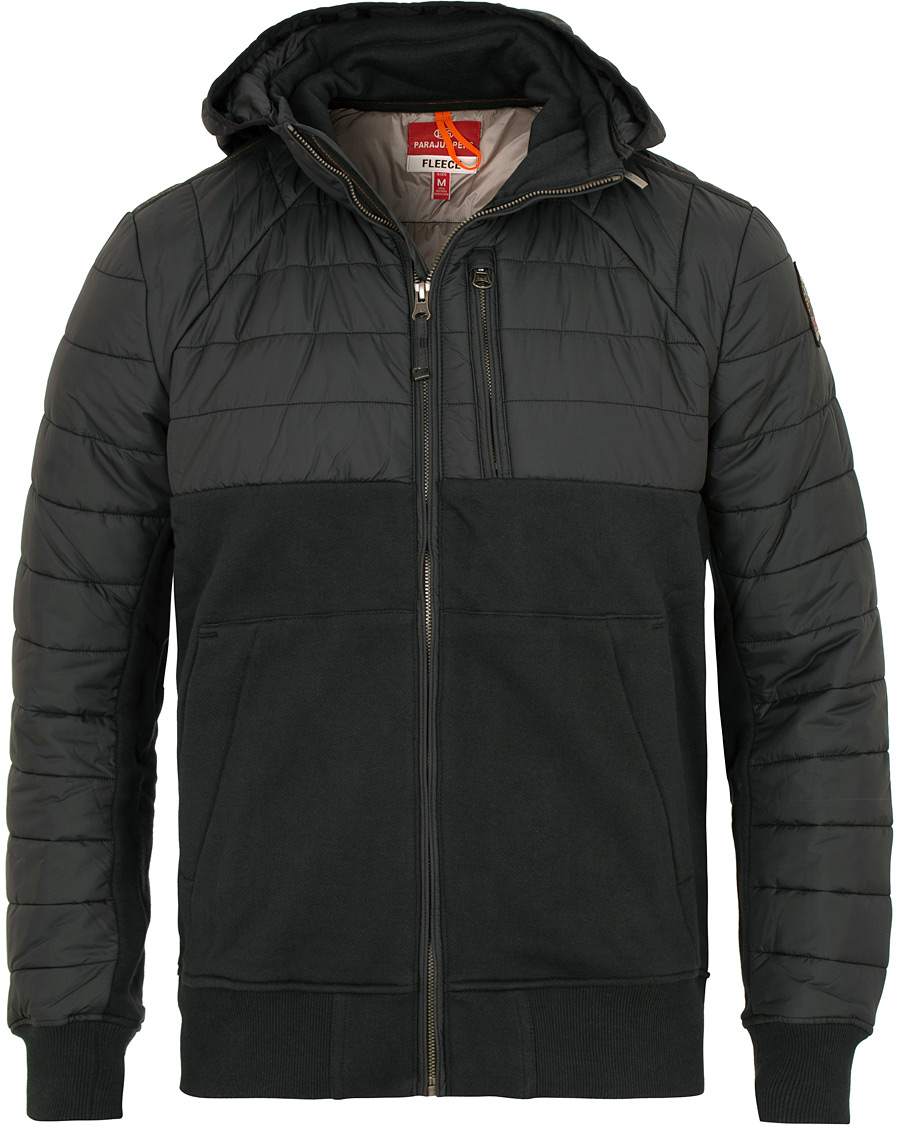 Herre | Jakker | Parajumpers | Gordon Hooded Fleece Jacket Black