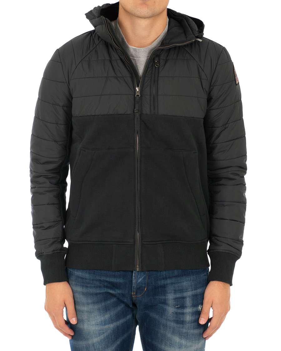 Herre | Jakker | Parajumpers | Gordon Hooded Fleece Jacket Black