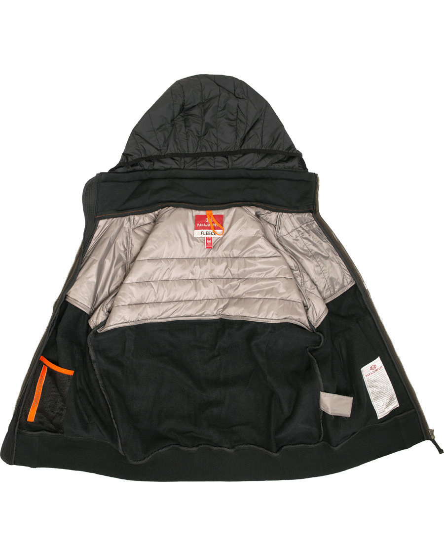 Herre | Jakker | Parajumpers | Gordon Hooded Fleece Jacket Black