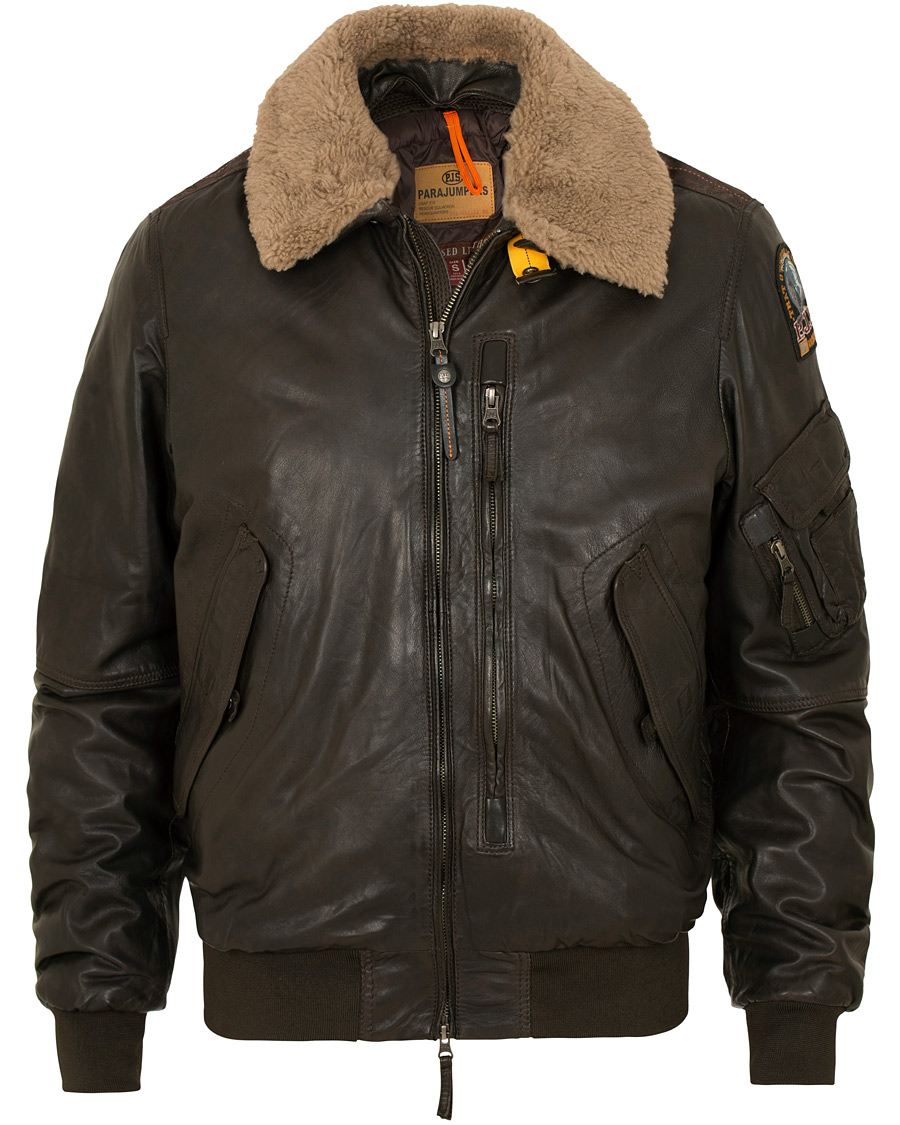Herre | Jakker | Parajumpers | Josh Leather Jacket Dark Brown