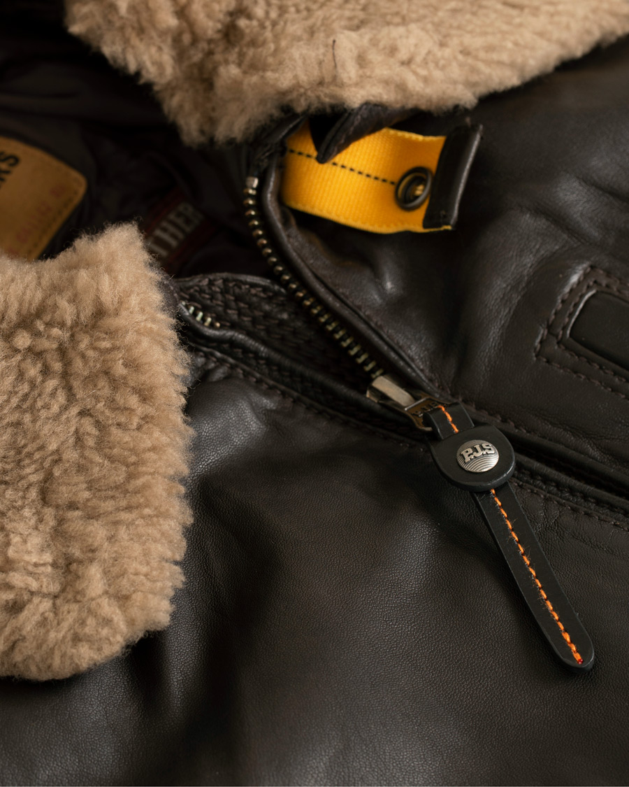 Herre | Jakker | Parajumpers | Josh Leather Jacket Dark Brown