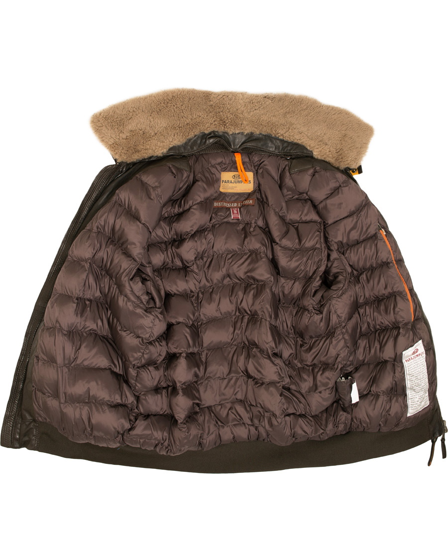 Herre | Jakker | Parajumpers | Josh Leather Jacket Dark Brown