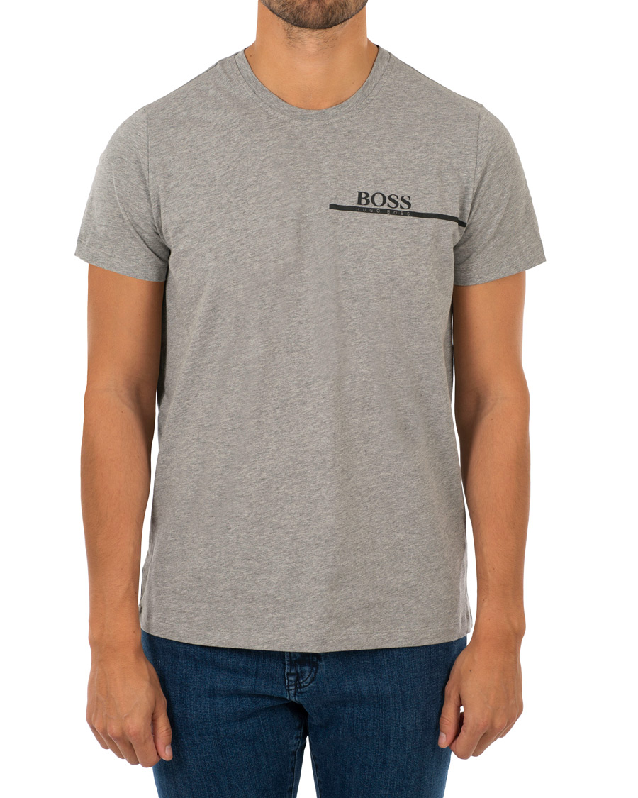 Herre | T-Shirts | BOSS BLACK | BOSS Logo T-shirt Light Grey