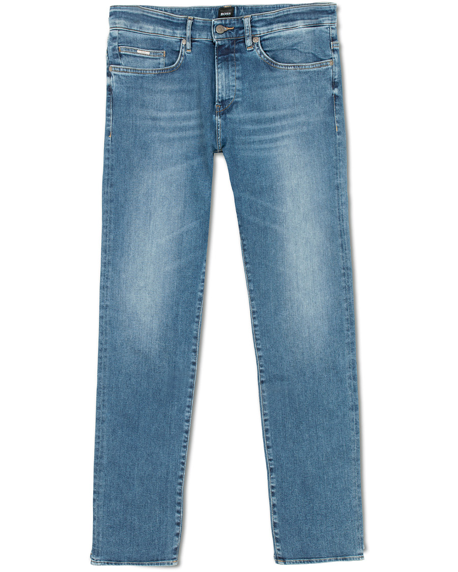 Herre | Jeans | BOSS BLACK | BOSS Delaware Candiani Stretch Jeans Light Blue