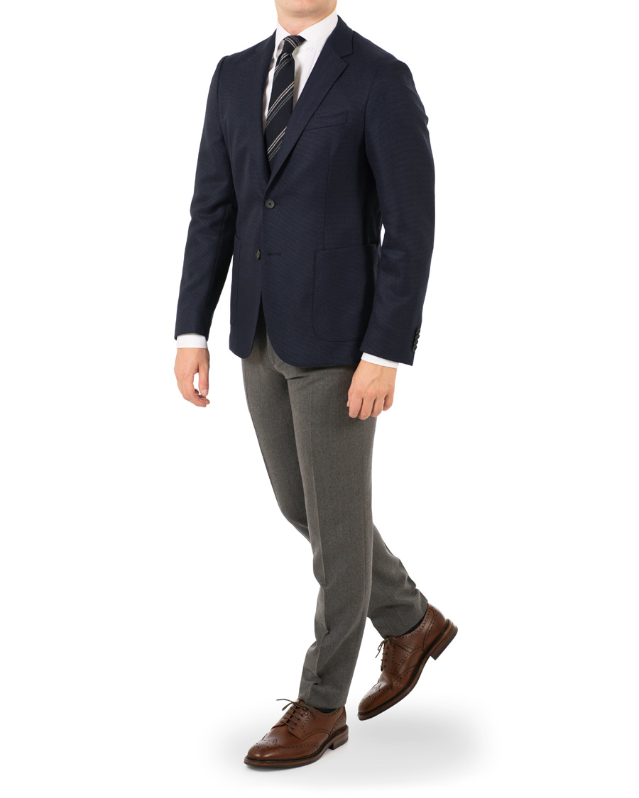 Herre | Bukser | BOSS BLACK | BOSS Wilhelm Wool Trousers Open Grey