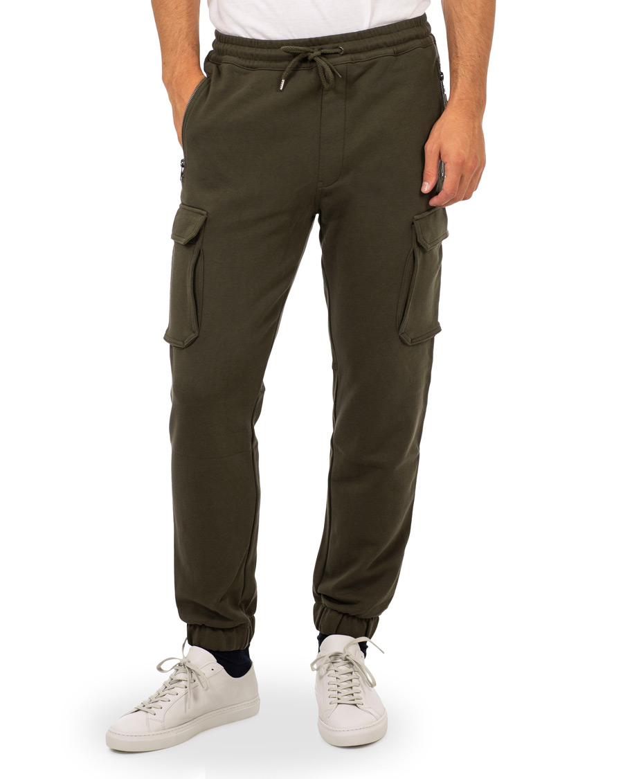 Herre | Bukser | BOSS ORANGE | BOSS Casual Senman Cargo Sweatpants Dark Green