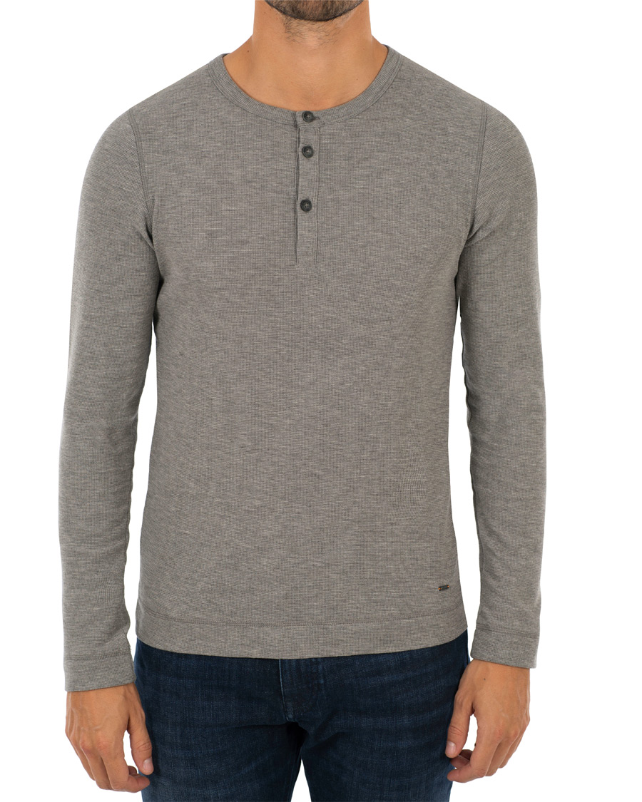 Herre | Trøjer | BOSS ORANGE | BOSS Casual Trix Grandpa Sweater Light Grey
