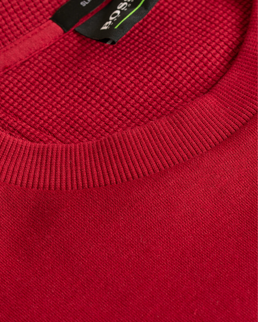 Herre | Trøjer | BOSS GREEN | BOSS Athleisure Salbo Crew Neck Sweatshirt Rhubarb Red