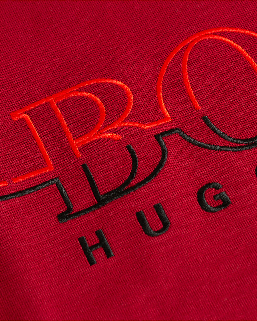 Herre | Trøjer | BOSS GREEN | BOSS Athleisure Salbo Crew Neck Sweatshirt Rhubarb Red